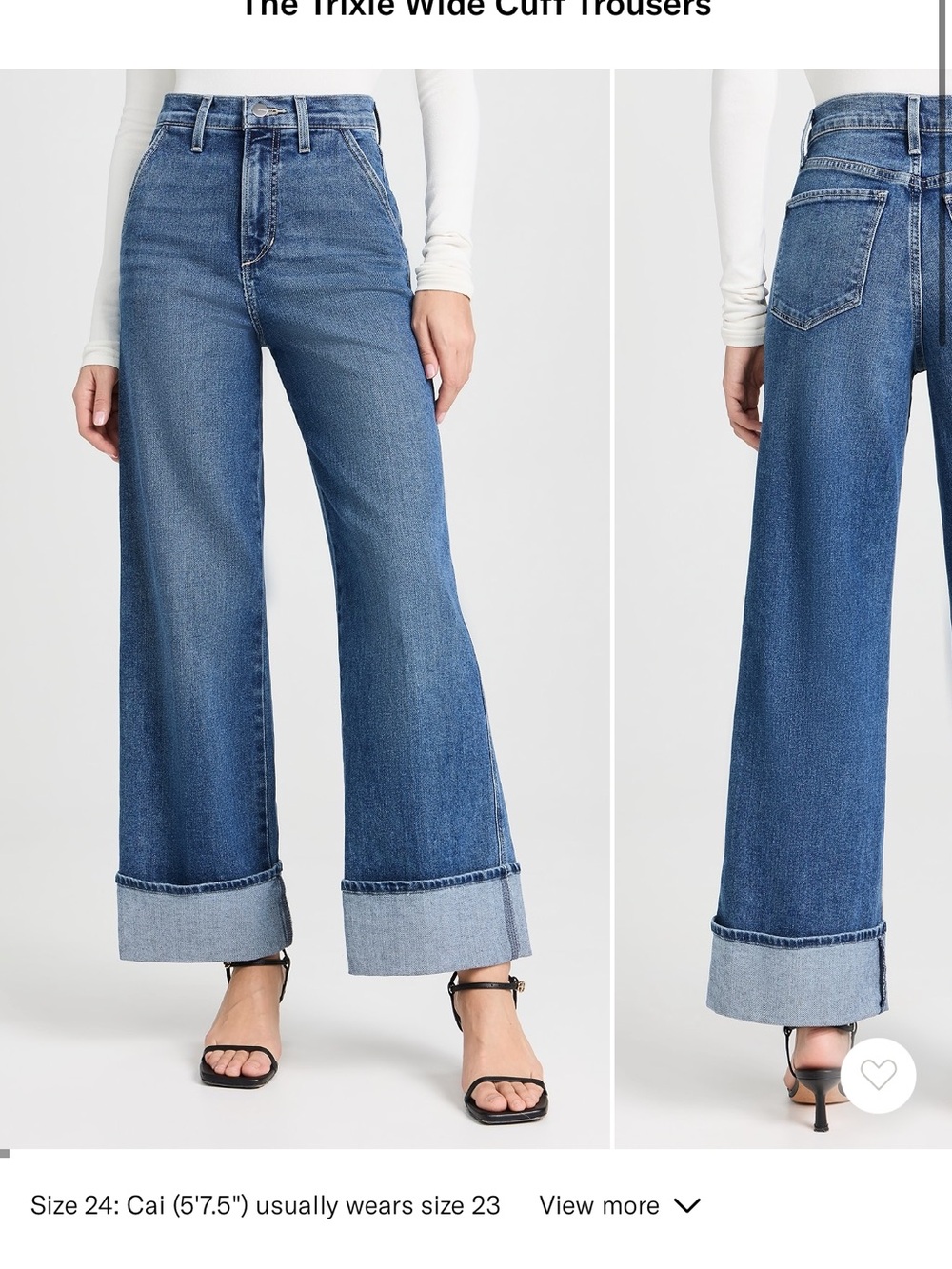 Women’s Joes jeans trixie wide cuff trouser jeans in first bite sz 28